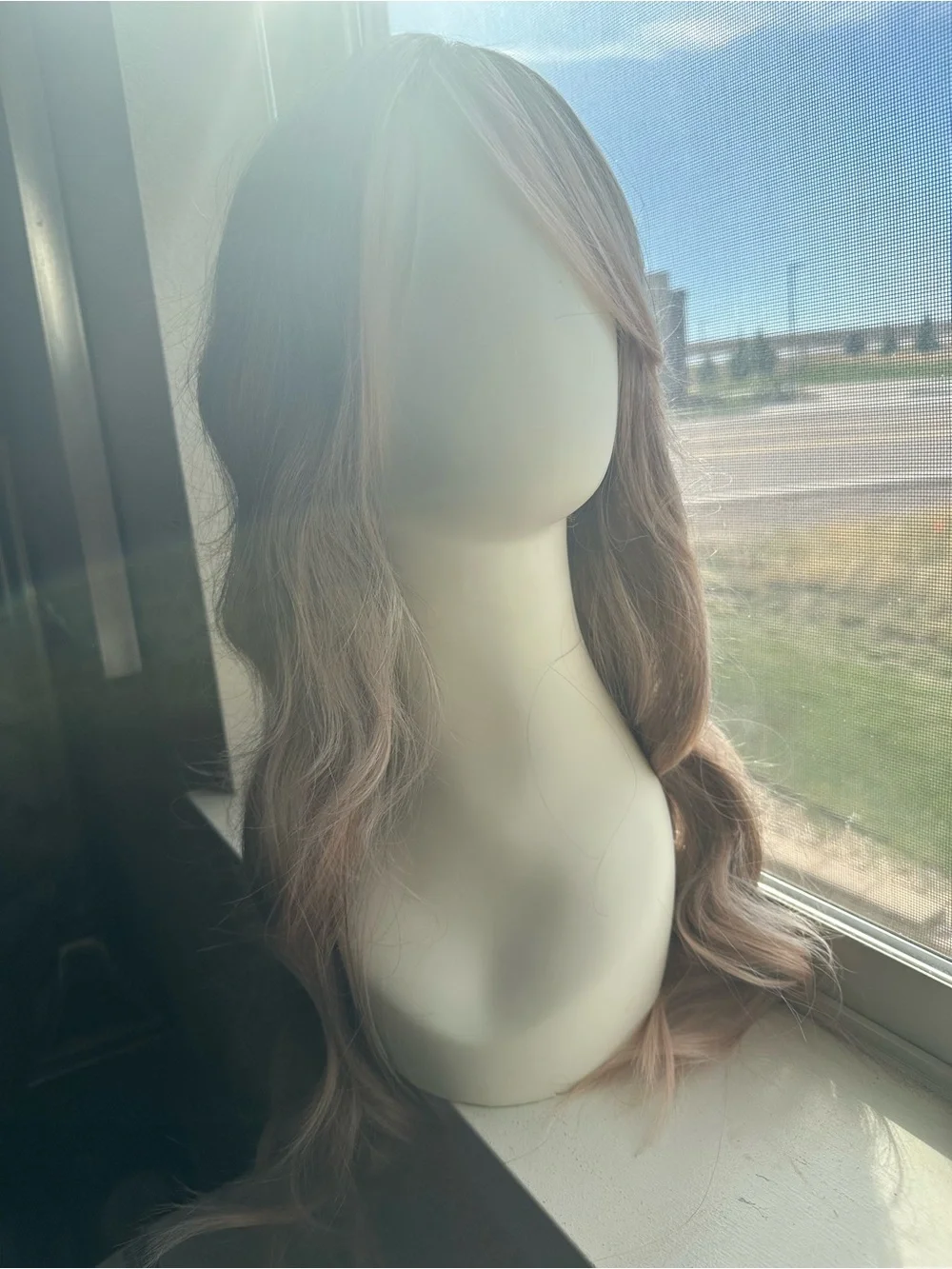 26’ Apricot blonde Long Wavy Wig